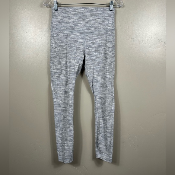 Lululemon Wunder Under Hi-Rise 7/8 Tight 25" Space Ice Grey Alpine White Size 8 - Picture 1 of 4